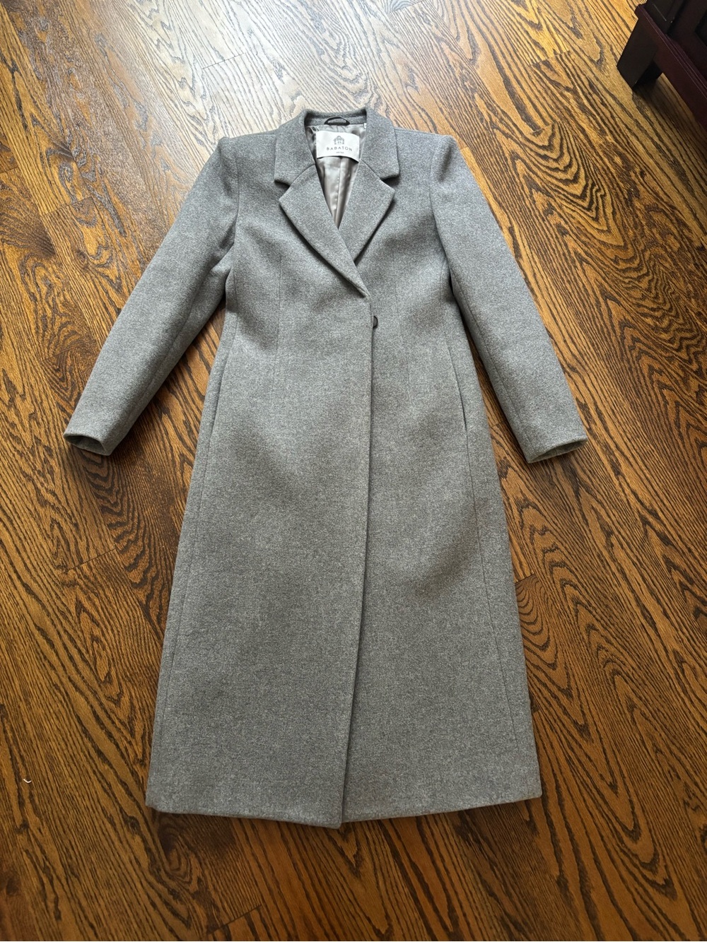 ARITZIA  Babaton Metropolitan Classic Grey Wool Long Coat